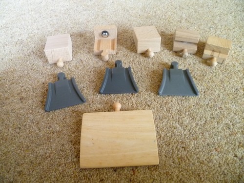 Wooden train track road - wooden,
