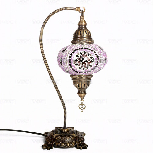 Pink turkish mosaic table - turkish,