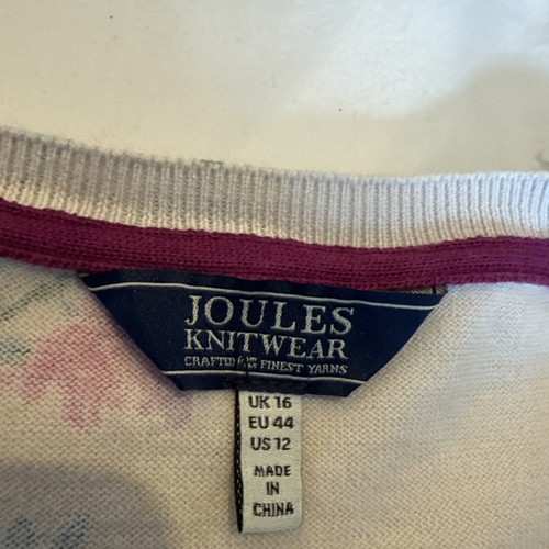 Joules size cream cardigan - joules,