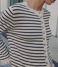 Zara ruffle trim striped
