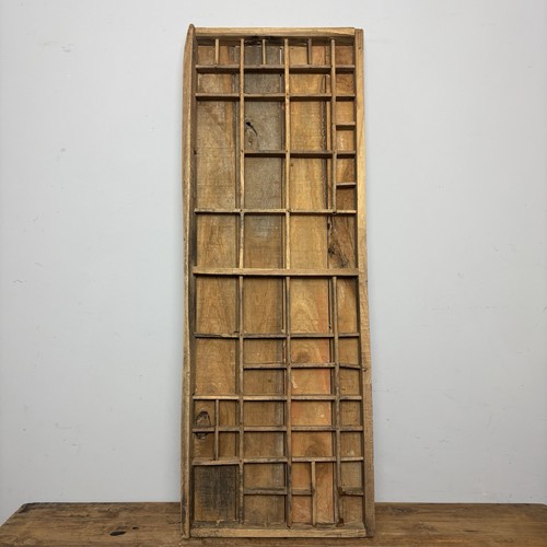 Vintage wooden printers tray - wooden,