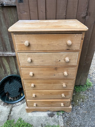 Solid pine tallboy - pine,