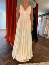 A-line Soft Satin Wedding Dress UK14