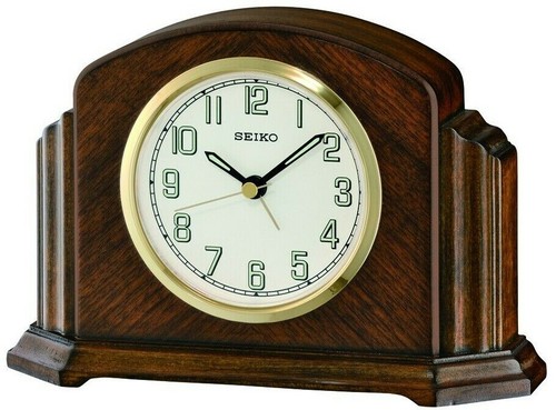 Dark wooden seiko mantelpiece - dark,