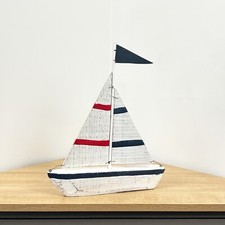 Wooden sailing boat - wooden, ornament