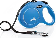 Flexi Dog Lead. Classic Blue