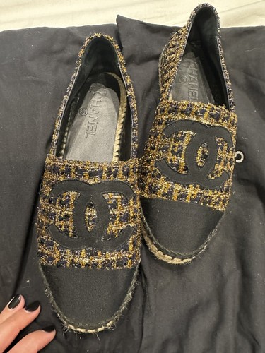 Chanel gold black - gold/black, tweed