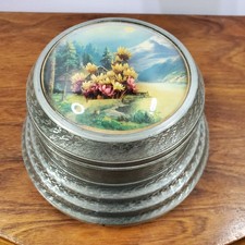VTG Vanity Powder Music Box