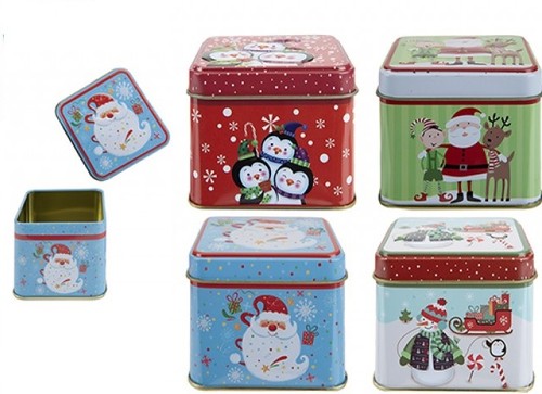Set small metal square - 4,