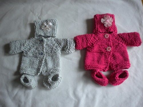 Hand knitted doll clothes - knitted,