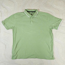 James Pringle Polo Shirt Men's Size Large Green Short Sleeves 100% Cotton