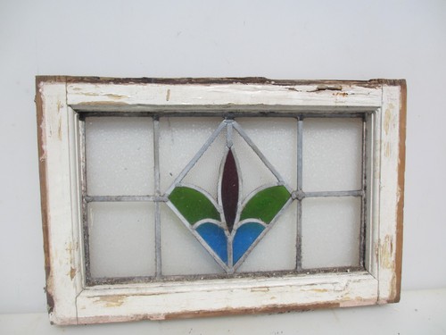 Antique stained glass window - glass,