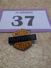vintage harley dividson enamel badge