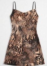 Animal Print Mini Dress | Size