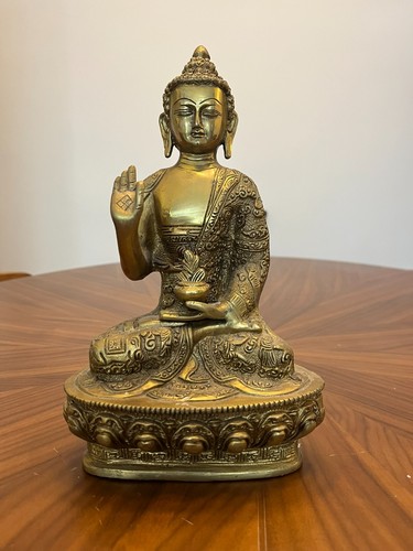 Brass medicine buddha - brass,