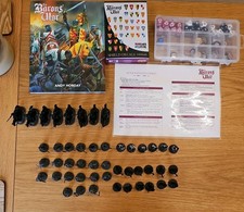 Wargames Atlantic , Barons War Second edition.  Rulebook, Models, Dice, Decals.
