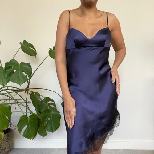 Zara navy blue asymmetric - navy,