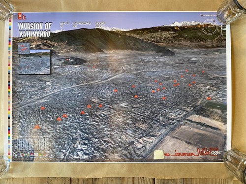 Invader kathmandu invasion map - kathmandu,
