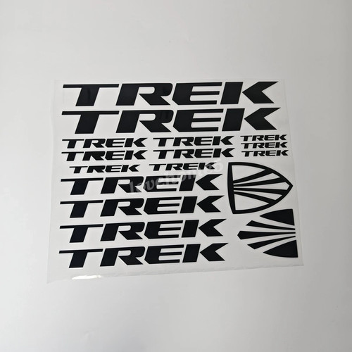 Black trek bike stickers - black,
