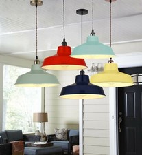 14inch Industrial Metal Lampshade Kitchen & House Light Shade With Flex Fitting
