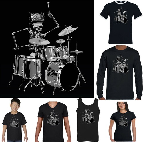 Skeleton drummer shirt mens - drummer,