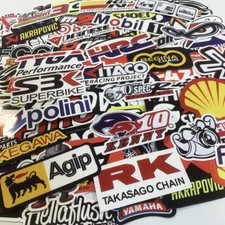 100Pcs Mixed Sticker Pack Motocross Motorcycle Car ATV Racing Bike Helmet Decals