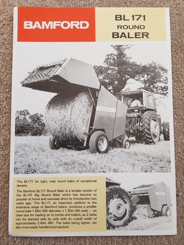Bamford bl171 round baler - bamford,
