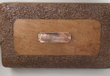 Beautiful WW1 Intricately Carved Box Ss Bayano Fyffes Banana Boat Before War