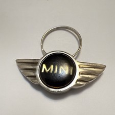 Vintage BMW MINI Keychain Gold
