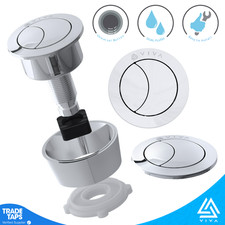 Chrome Toilet Push Button