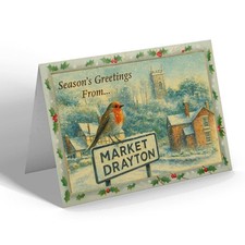 Xmas notelet market - notelet,