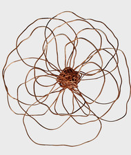 Hand made wire flower wall art