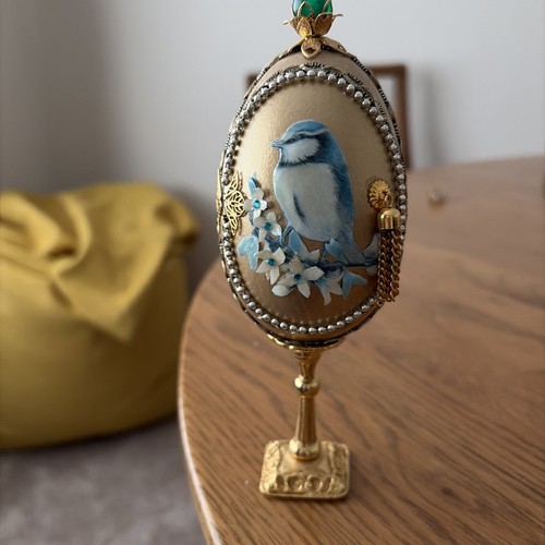 Faberge egg shaped trinket - faberge, egg-shaped