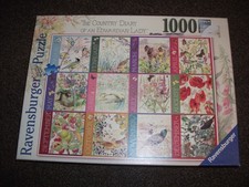 RAVENSBURGER JIGSAW - THE COUNTRY DIARY OF AN EDWARDIAN LADY - 1000 - EXC. COND.
