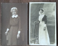 2 Edwardian Photo Postcards, Nurses,  Nurse