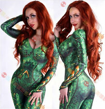 Aquaman Mera Costume Women Cosplay Jumpsuit Halloween Zentai UK Fashion Hot
