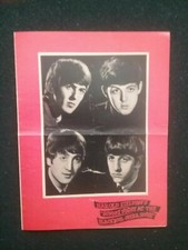 OLD BEATLES CONCERT PROGRAMME