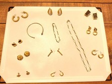 Costume Jewellery Joblot  X 13 Pieces. 10 Earrings + 2 Bracelets, 1 Necklace.