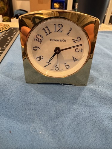 Tiffany gold tone alarm - tiffany, co