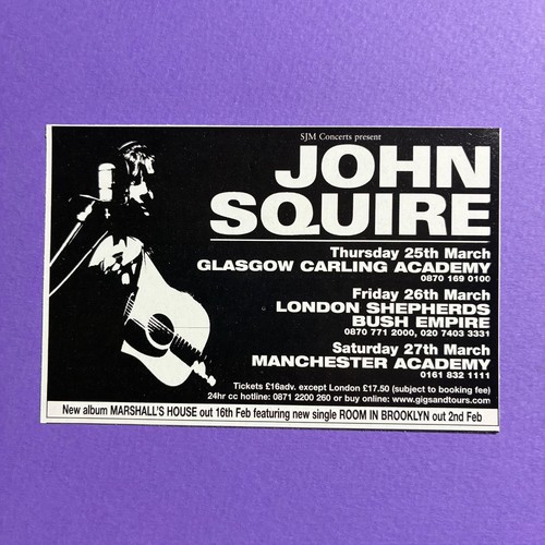 John squire 2004 gig dates - john,