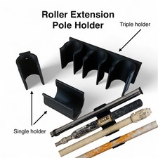 Paint Rollers Extension Pole Holder  3d Print triple holder x 1