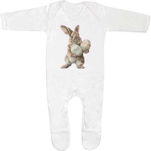 Easter bunny with eggs - with, baby