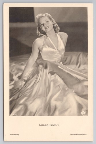 Rppc laura solari actress - laura,