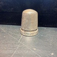 Antique 925 Silver Thimble