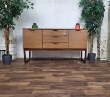 Vintage Mid-Century Europa Teak Compact Sideboard Retro Scandi Danish MCM