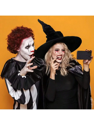 Halloween witch hat - witch, black