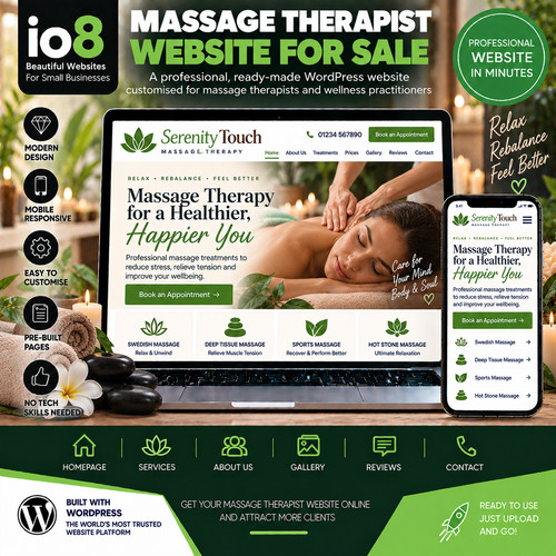 Massage therapist website - massage,