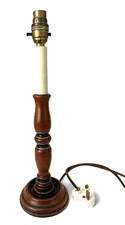 Vintage Table Lamp Base Wooden