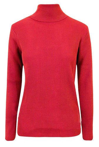 Women ribbed polo turtle - women's,