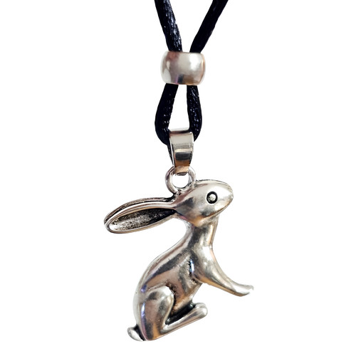 Large hare rabbit pendant - rabbit,